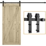 Stoex - quincaillerie kit de rail roulettes pour porte coulissante hardware pour porte suspendue en bois ...