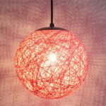 Stoex rose rétro suspension luminaire en rotin globe rond 15cm , lustre abat - jour diy lampe plafond ... Stoex rose rétro suspension luminaire en rotin globe rond 15cm , lustre abat - jour diy lampe plafond ...