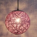 Stoex violet rétro suspension luminaire en rotin globe rond 15cm , lustre abat - jour diy lampe plafond ... Stoex violet rétro suspension luminaire en rotin globe rond 15cm , lustre abat - jour diy lampe plafond ...
