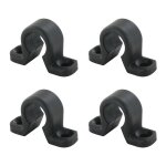 Store menuiserie - 4 collier plat, noir, composite, pour espagnolette de volet battant
