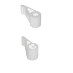 Store menuiserie - embout court, espagnolette, haut & bas, blanc, composite, pour volet battant