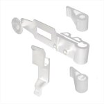 Store menuiserie - espagnolette, kit complet, blanc, composite, pour volet battant, ferrure de volet