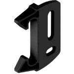Store menuiserie - g�che plate en feuillure, noir, pour serrure modulox � p�ne levant, pour portail battant ...
