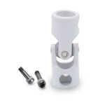 Genouill�re, blanc, d. 12 m5, d. 12 m5, aluminium, volet roulant � manivelle, joint de cardan