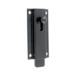 Store menuiserie - targette droite, longueur 120, noir, aluminium, pour portail, portillon, volet