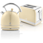 Swan - stp7050cneu retro set petit - d�jeuner bouilloire 1, 8l sans fil, grille - pain 2 larges tranches ...
