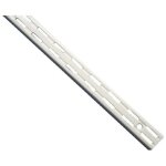 Strauss vonderweidt - cr�maillere 3201 double perforation hauteur 206cm epoxy blanc