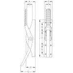 Strenger - cr�mone � carr� 16mm � cylindre 2 cl�s - fuhr - vtt902z16v