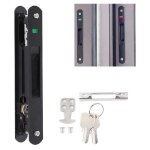 Style moderne encastr� porte coulissante fen�tre crochet serrure ensemble de serrure de porte mobile ...