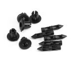 Style de voiture 100 pi�ces 6mm rivet en plastique moto car�nage clips de garniture pour honda pour yamaha ...