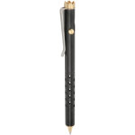 Stylo bille edc aluminium et laiton pour signature professionnelle et cadeau d'affaires, noir