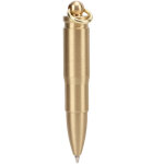 Stylo bille de poche en laiton avec porte - cl�s pour camping et voyage d'urgence