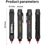 Stylo de test �lectrique 2 en 1, multim�tre num�rique professionnel, mesure de la r�sistance au courant ...