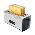 Grille - pain automatique 1600w inox thulos, toaster compact 2 fente jusqu'� 2 tranches, grille - pain ...