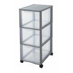 Sundis - tour de rangement orgamix plastique , l. 26 x p. 36. 5 x h. 63. 5 cm