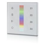 Sunricher - interrupteur tactile rgb 12 - 24v - dc (4 zones) dali rgb touch