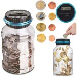 Sunsbell tirelire d�coratives, euro argent coin bo�te de sauvegarde jar �cran lcd grande capacit� comptage ...