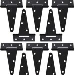 Sunxury - lot de 10 charni�res en t de 10, 2 cm pour abri de jardin, charni�res de porte de grange, charni�res ...