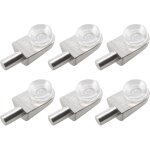 Sunxury - 20pcs taquets �tag�re mural support d'�tag�re en verre en alliage de zinc ventouse