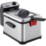 Superior friteuse zone froide 3 l 3200 w avec rglage manuel de la temprature acier inoxydable, noir ...