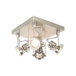 Suplux - spot plafond, plafonnier - 4 lumi�re - h 155 mm - acier - rustique - �clairage int�rieur - salon ...