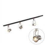Suplux - systme de rail spot luminaire plafond, plafonnier compatible pour led - 3 lumire - l 1000 ...