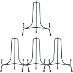 Support d?assiette en fer, 4 pi�ces presentoir d�coratifs plaque support, porte assiette support, assiette ...