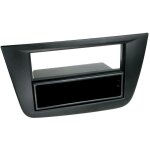 Support autoradio compatible avec seat altea xl toledo noir avec vide poche