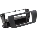 Support autoradio compatible avec seat ibiza 08 - 15 noir nit 2din avec vide poche