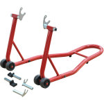 Support béquille de moto arrière lève moto arrière sur roulettes avec adaptateurs caoutchouc rouge et ... Support béquille de moto arrière lève moto arrière sur roulettes avec adaptateurs caoutchouc rouge et ...