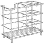 Support � brosse � dents en acier inoxydable, porte - brosse � dents et dentifrice pour salle de bain ...