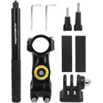 Support de cam�ra pour guidon de v�lo puluz avec fixation sur tube et barre de protection pour moto et ...