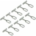 Support central pour barre de penderie ovale, nickel�, lot de 10
