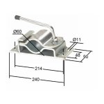 Support coulissant zingu� � 60