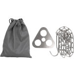 Support de cuisson en acier inoxydable pour feu de camp, tr�pied avec crochet pour marmite, �quipement ...