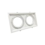 Silamp - support double encastrable pour ampoules led ar111