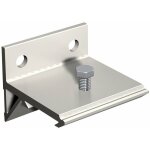 Support querre fixation mural pour 1 rail saf - mantion - 11013