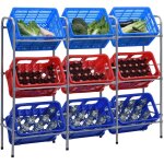 Support avec des �tag�res pour les coffres en argent dans diff�rentes dimensions taille : 145x33x116cm ...