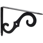 Support pour �tag�re en fer forg� style d�coratif fabriqu� en acier finition forg�e noire dimensions ...