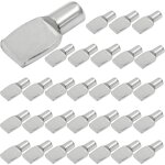 Supports d'�tag�re m�talliques 7 mm, 30 pi�ces pour biblioth�que, dressing et rangement cuisine
