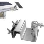Support de goutti�re en acier inoxydable pour eufy, panneau solaire arlo, support de montage r�glable ...