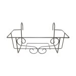 Esschert design - support de jardini�re pour balcon en fer - gris - l 41, 7 x p 26, 3 x h 18, 8 cm - ...