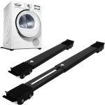 Support machine a laver avec 24 roues, socle lave linge r�glable 45 cm - 70cm pour s�che - linge, r�frig�rateu ...