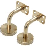 Supports de main courante en acier inoxydable 2pcs main courante escalier paroi de rampe d' escalier ...