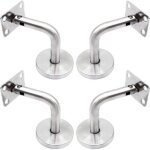 Supports de main courante pour fixation murale acier inoxydable poli support escalier avec couvercle ...