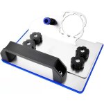 Support de meuleuse d'angle pour carrelage, coupe de chanfrein � 45 degr�s, support r�glable en acier ...