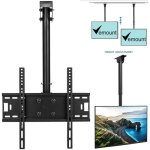 Support de moniteur tv 37   55  montage mural plafond 360 jusqu' 50kg