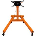 Support de moteur porte - moteur pliable en acier 81 cm de hauteur max 900 kg parfait pour garage, m�canicien ...