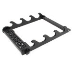 Support mural � 4 niveaux samurai katana sword stand holder hanger bracket rack black fir high density ...
