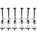 Sifree - support mural pour 6 bouteilles design doseur alcool 1, 5 oz en aluminium Sifree - support mural pour 6 bouteilles design doseur alcool 1, 5 oz en aluminium